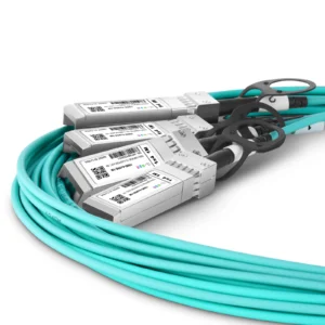 100G-4x25G-AOC-10M 100G QSFP28 to 4xSFP28 Active Optical Breakout Cable - Image 3
