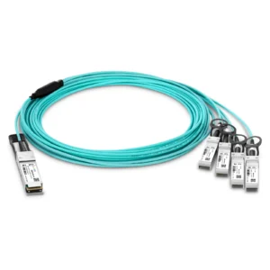 40G-4x10G-AOC-10M 40G QSFP+ to 4 x 10G SFP+ Active Optical Breakout Cable - Image 3